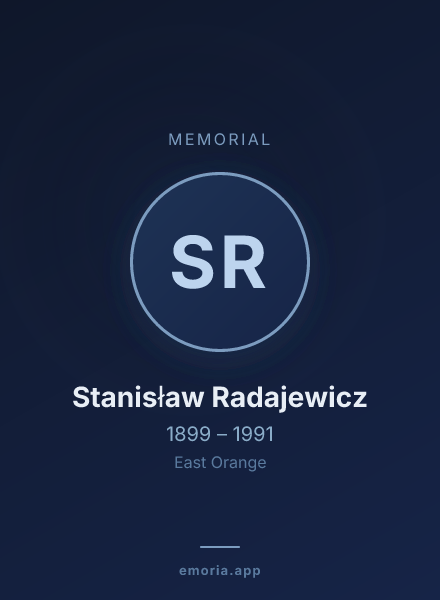 Memorial portrait of Stanisław Radajewicz