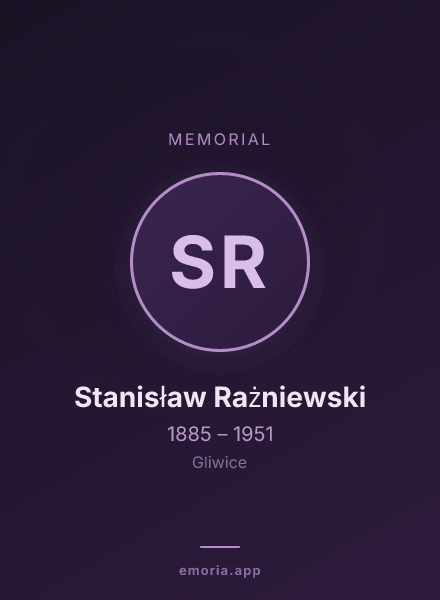 Memorial portrait of Stanisław Rażniewski