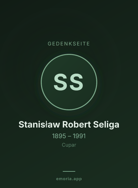 Gedenkportrait von Stanisław Robert Seliga