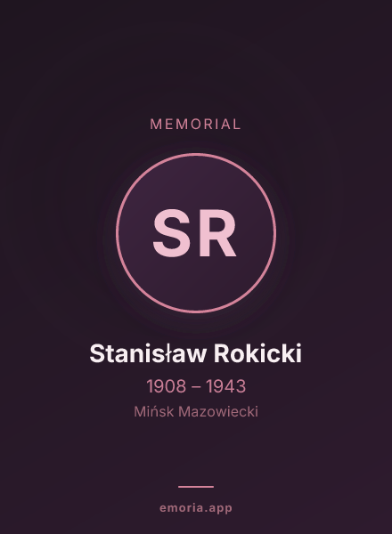 Memorial portrait of Stanisław Rokicki