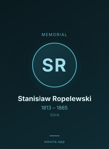 Memorial portrait of Stanisław Ropelewski