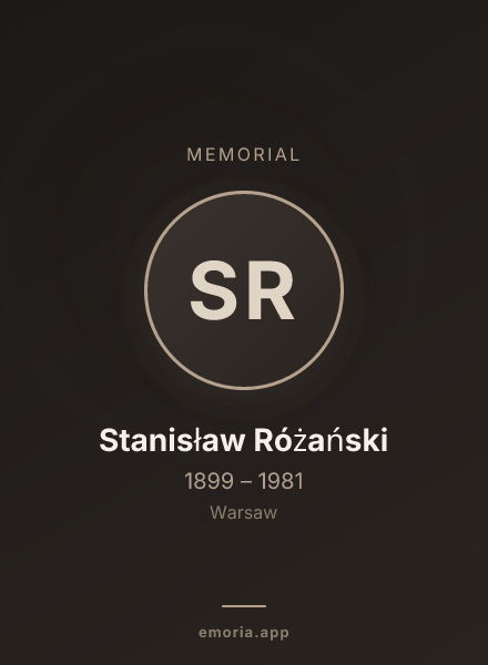 Memorial portrait of Stanisław Różański