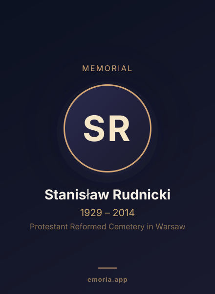 Memorial portrait of Stanisław Rudnicki