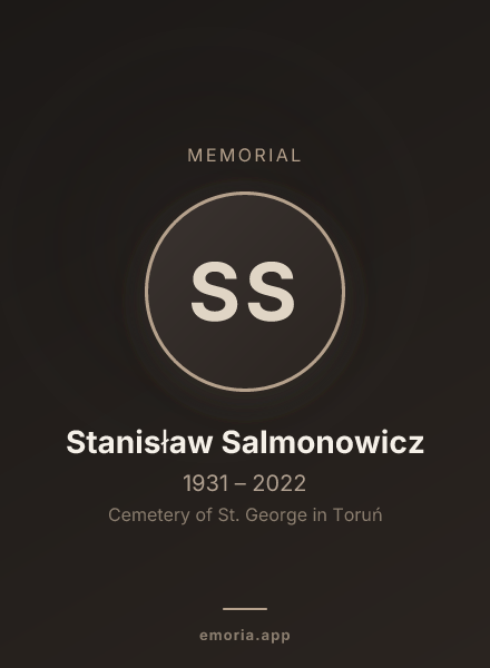 Memorial portrait of Stanisław Salmonowicz