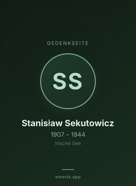 Gedenkportrait von Stanisław Sekutowicz