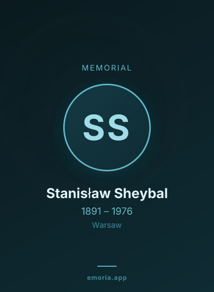 Memorial portrait of Stanisław Sheybal