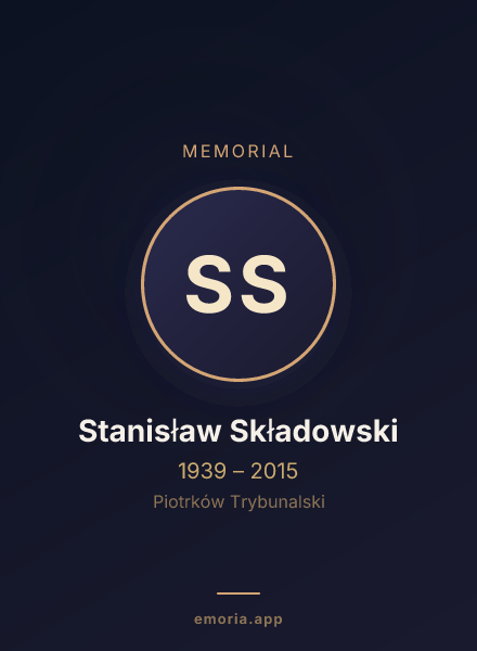 Memorial portrait of Stanisław Składowski