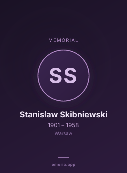 Memorial portrait of Stanisław Skibniewski
