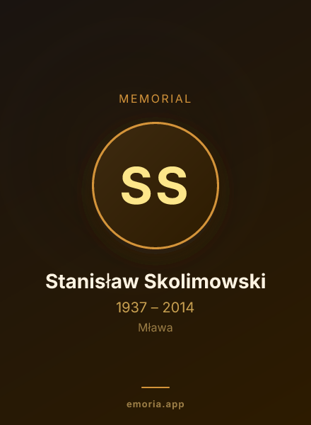 Memorial portrait of Stanisław Skolimowski