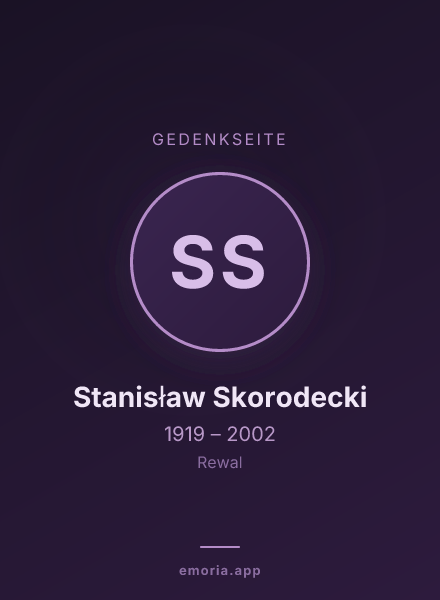 Gedenkportrait von Stanisław Skorodecki