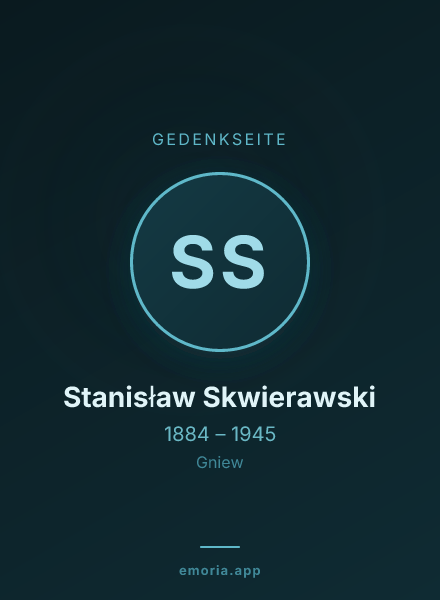Gedenkportrait von Stanisław Skwierawski
