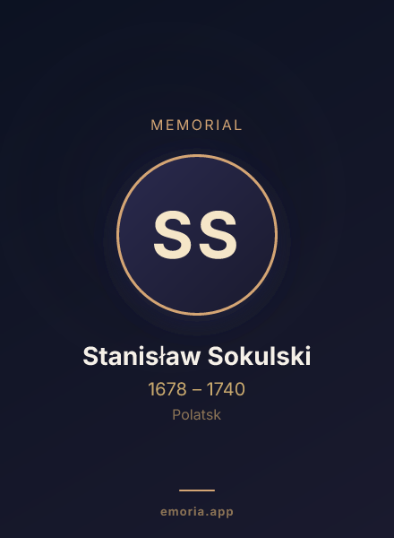 Memorial portrait of Stanisław Sokulski