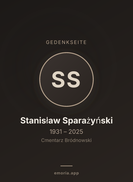Gedenkportrait von Stanisław Sparażyński