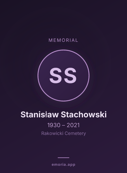 Memorial portrait of Stanisław Stachowski