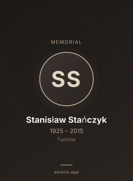 Memorial portrait of Stanisław Stańczyk