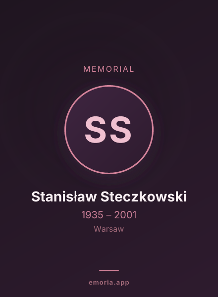Memorial portrait of Stanisław Steczkowski