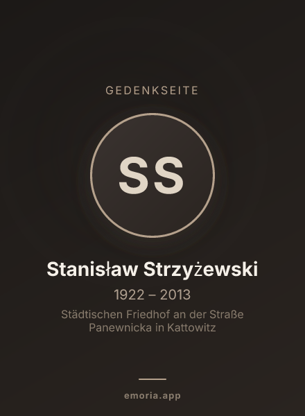 Gedenkportrait von Stanisław Strzyżewski