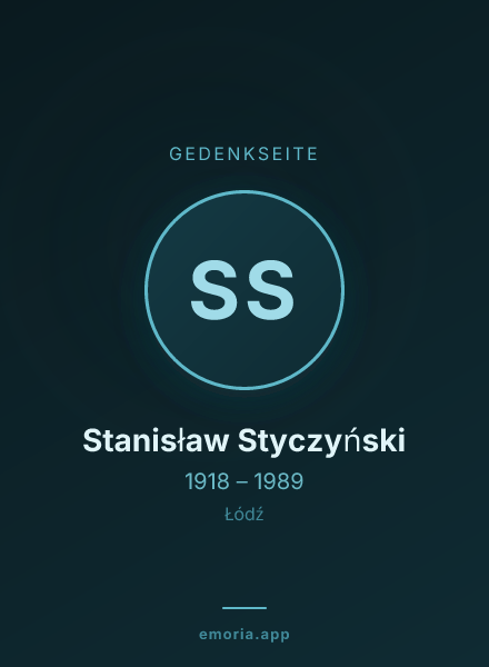 Gedenkportrait von Stanisław Styczyński