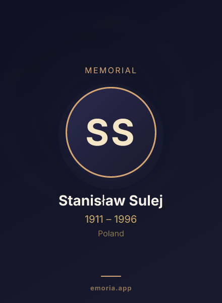Memorial portrait of Stanisław Sulej