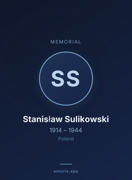 Memorial portrait of Stanisław Sulikowski