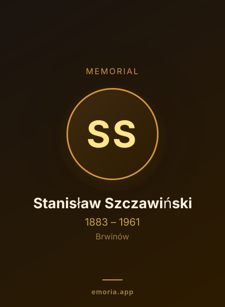 Memorial portrait of Stanisław Szczawiński
