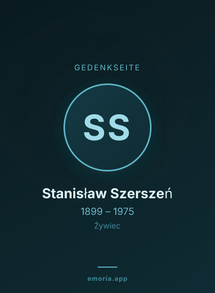 Gedenkportrait von Stanisław Szerszeń