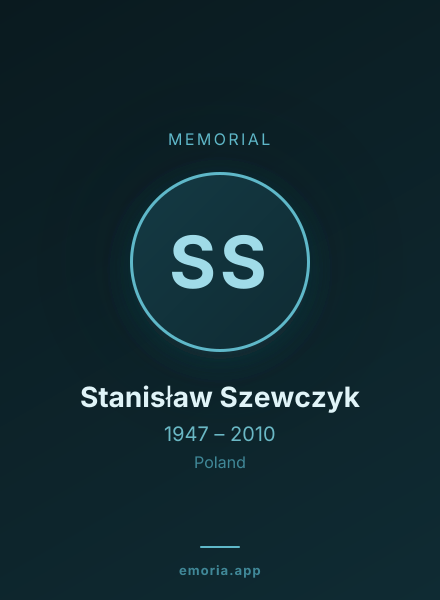 Memorial portrait of Stanisław Szewczyk