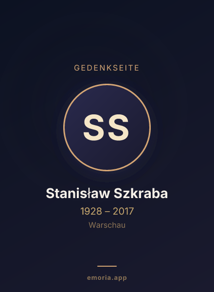 Gedenkportrait von Stanisław Szkraba