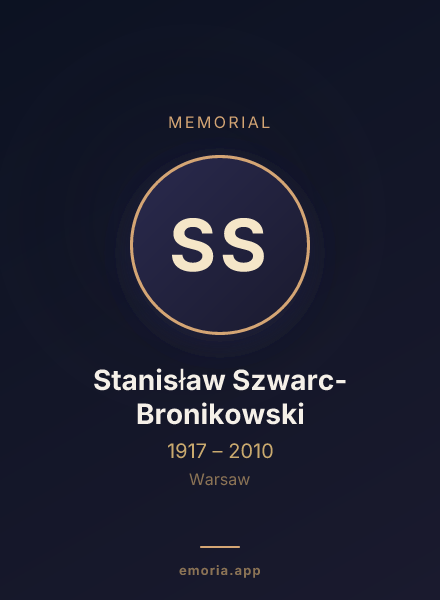 Memorial portrait of Stanisław Szwarc-Bronikowski