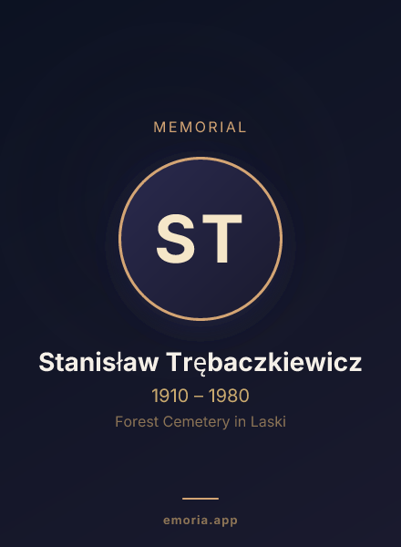 Memorial portrait of Stanisław Trębaczkiewicz