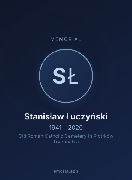 Memorial portrait of Stanisław Łuczyński