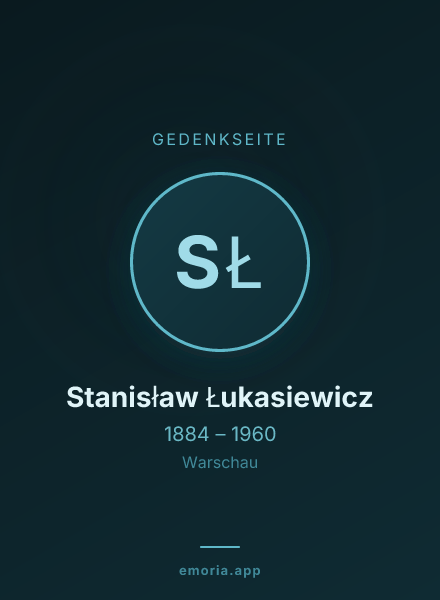 Gedenkportrait von Stanisław Łukasiewicz