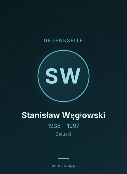 Gedenkportrait von Stanisław Węgłowski