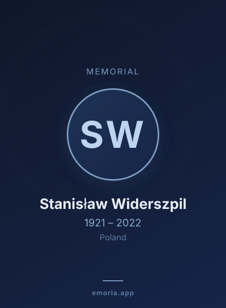 Memorial portrait of Stanisław Widerszpil