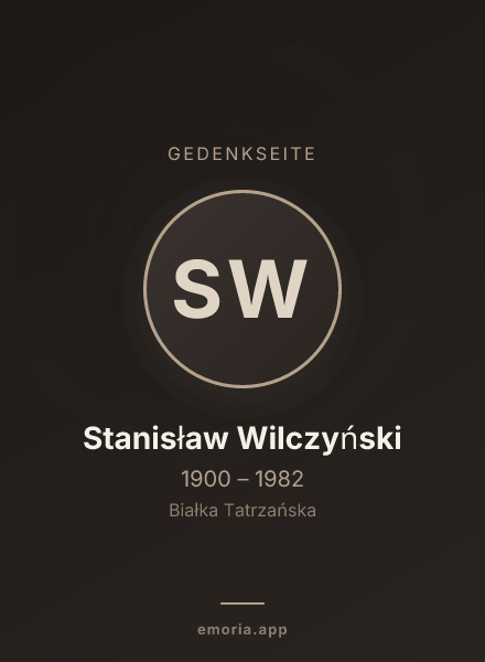 Gedenkportrait von Stanisław Wilczyński