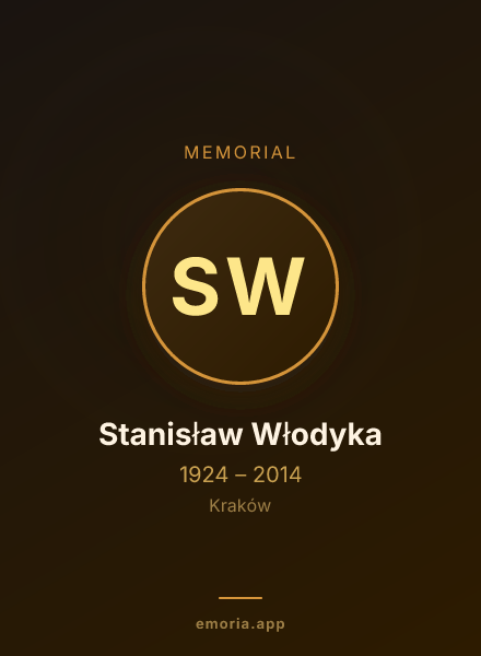 Memorial portrait of Stanisław Włodyka