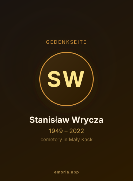 Gedenkportrait von Stanisław Wrycza