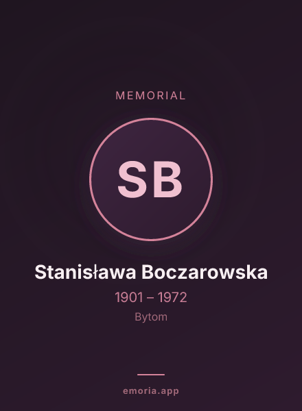 Memorial portrait of Stanisława Boczarowska