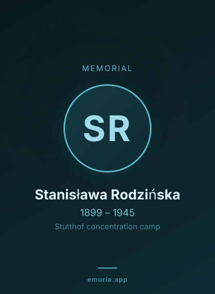 Memorial portrait of Stanisława Rodzińska