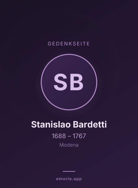 Gedenkportrait von Stanislao Bardetti