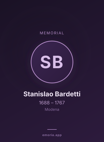 Memorial portrait of Stanislao Bardetti