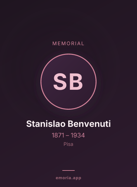 Memorial portrait of Stanislao Benvenuti