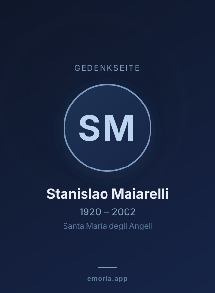 Gedenkportrait von Stanislao Maiarelli