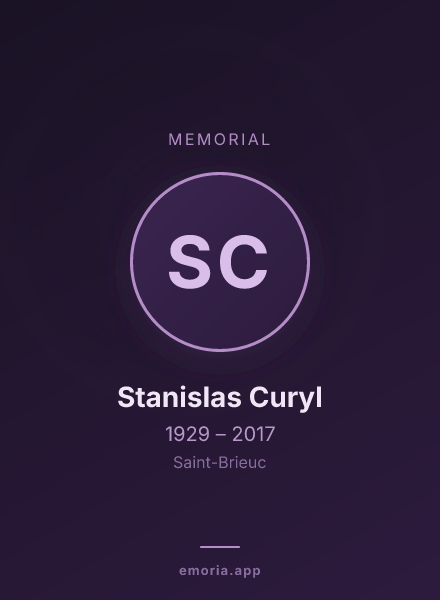 Memorial portrait of Stanislas Curyl