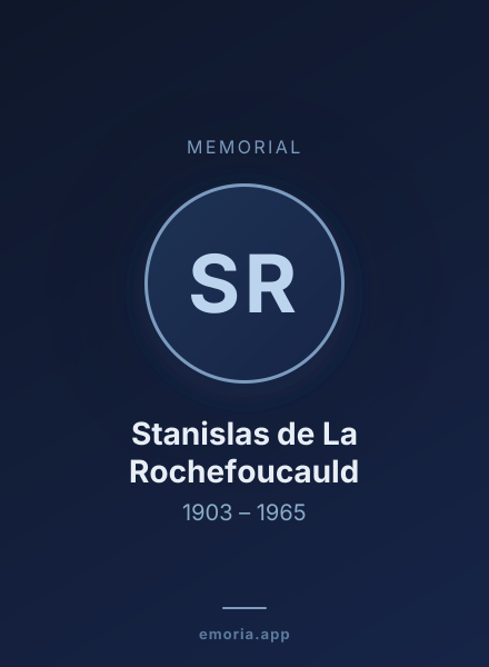 Memorial portrait of Stanislas de La Rochefoucauld