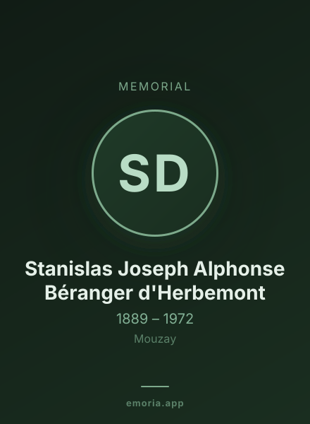 Memorial portrait of Stanislas Joseph Alphonse Béranger d'Herbemont