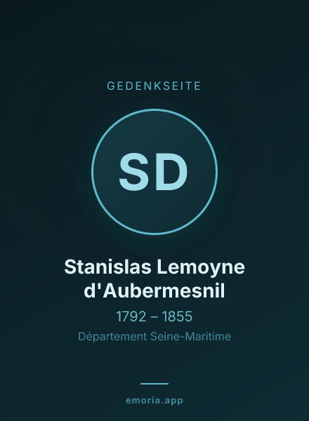 Gedenkportrait von Stanislas Lemoyne d'Aubermesnil
