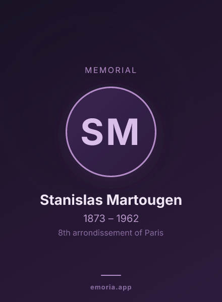 Memorial portrait of Stanislas Martougen