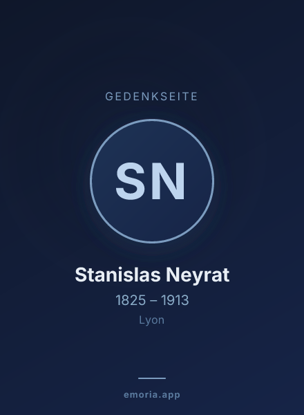Gedenkportrait von Stanislas Neyrat
