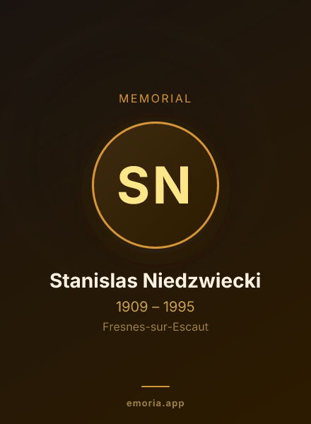 Memorial portrait of Stanislas Niedzwiecki
